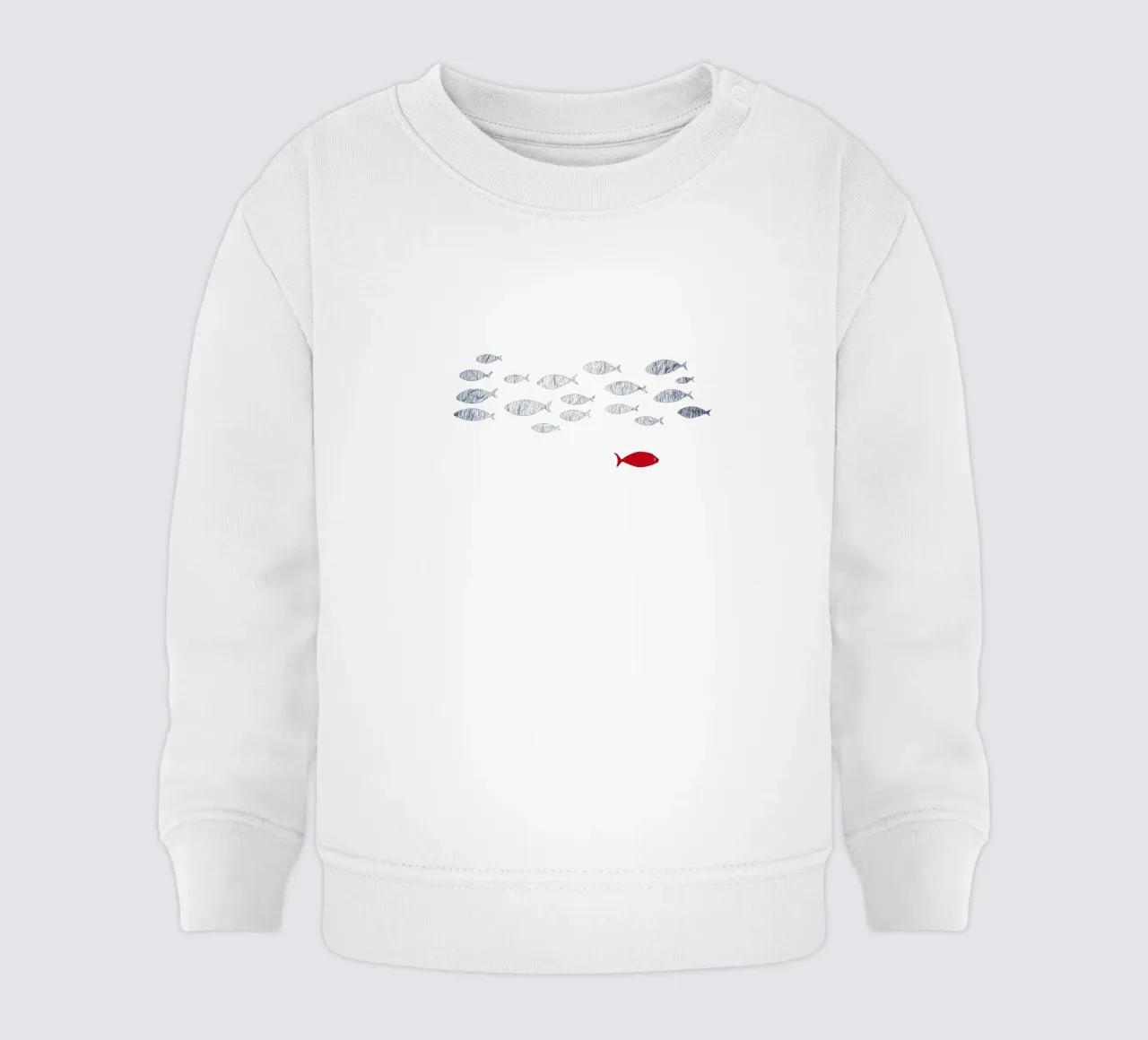 Pesce d'argento felpa neonato da beamorello