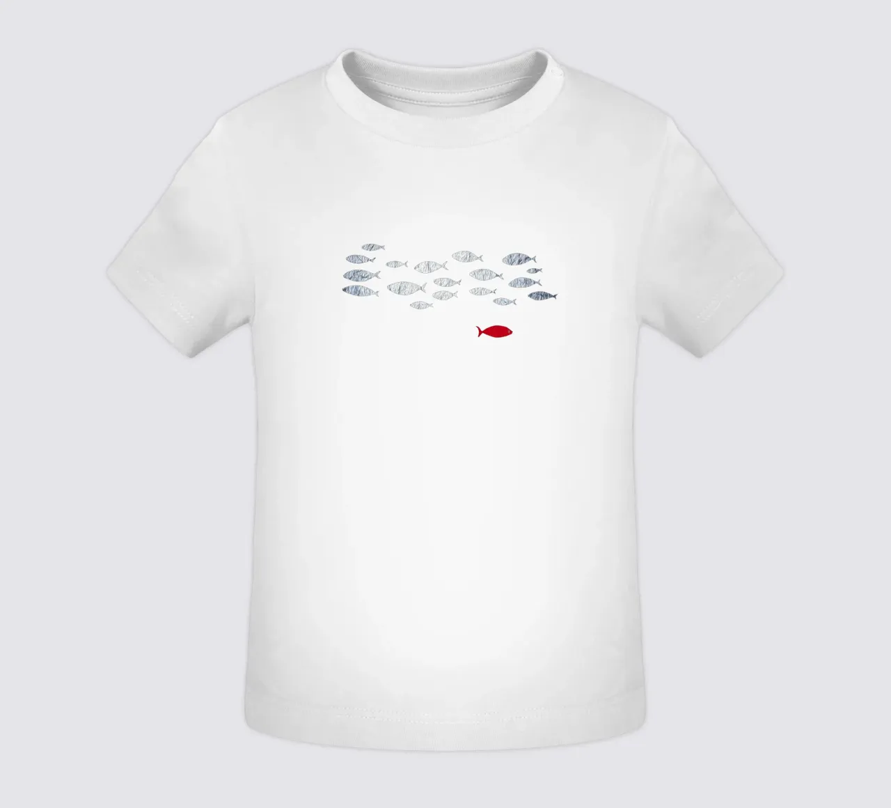 Pesce d'argento maglietta neonato da beamorello