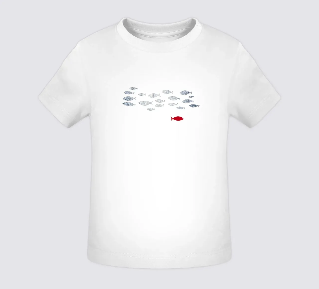 Pesce d'argento maglietta neonato da beamorello