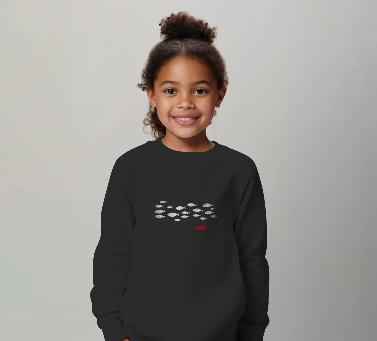 Silver fish kids sweatshirt by beamorello