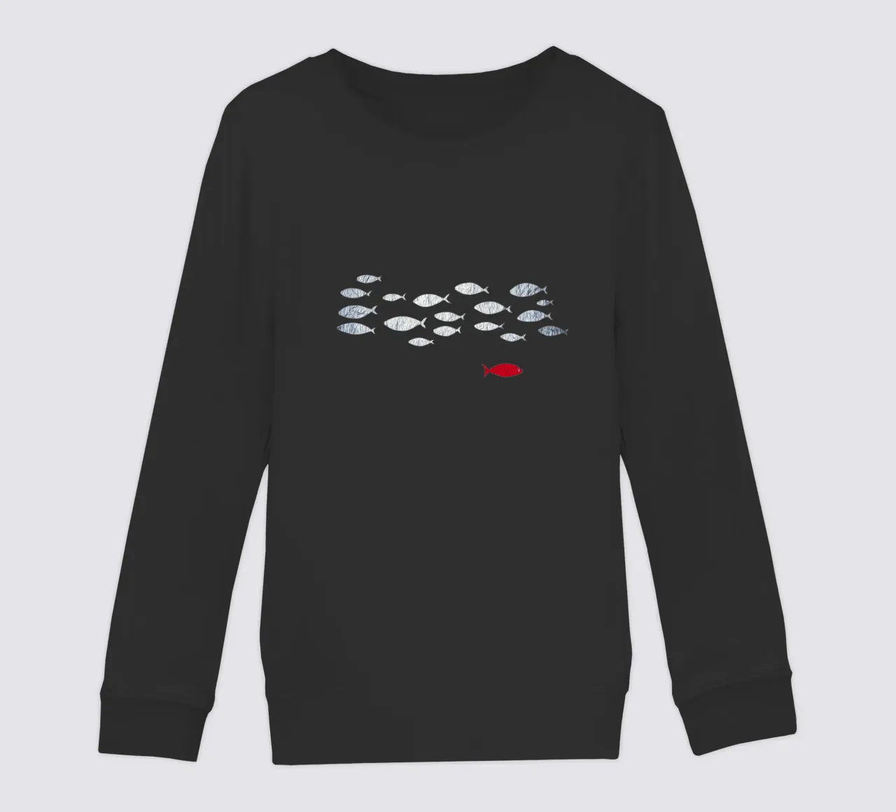 Silver fish kids sweatshirt by beamorello