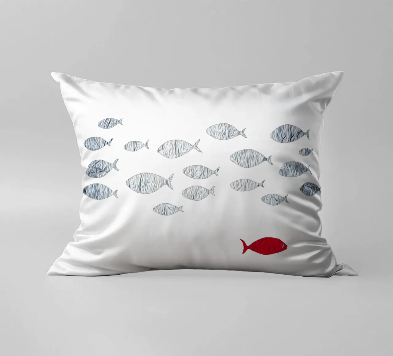 Pesce d'argento cuscino da beamorello