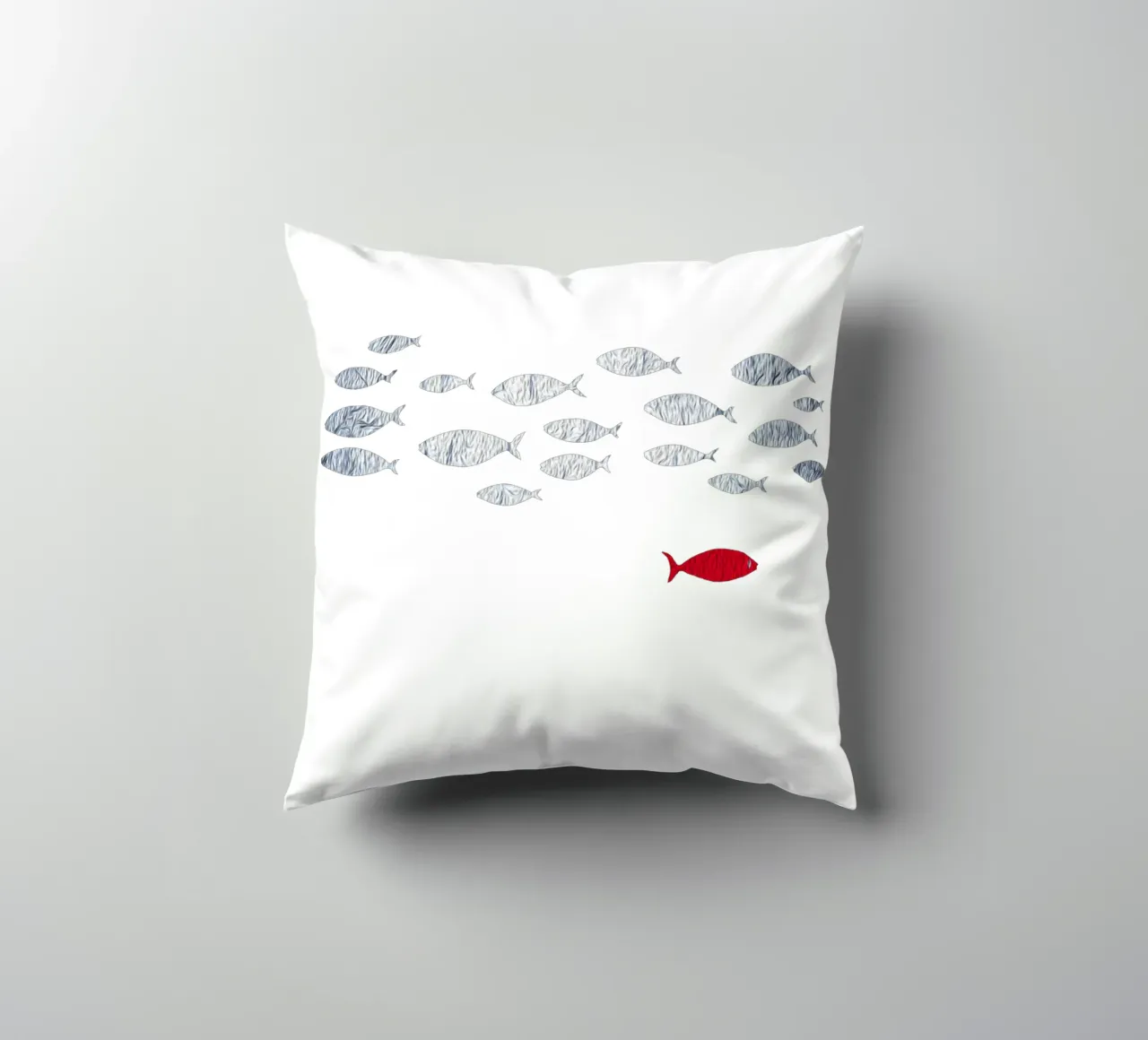 Pesce d'argento cuscino da beamorello