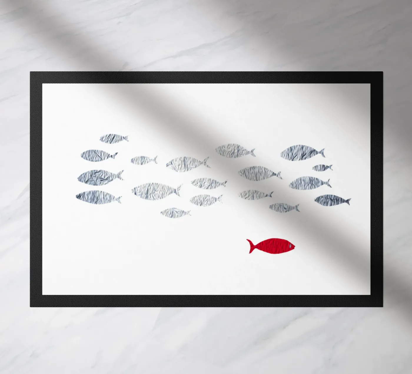 Silver fish doormat by beamorello