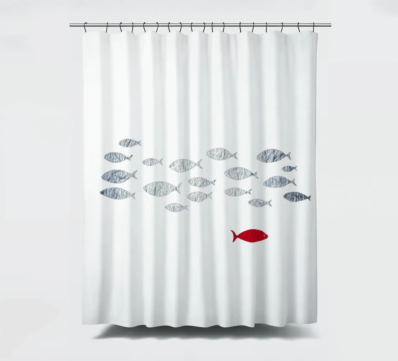 Pesce d'argento tenda da doccia da beamorello