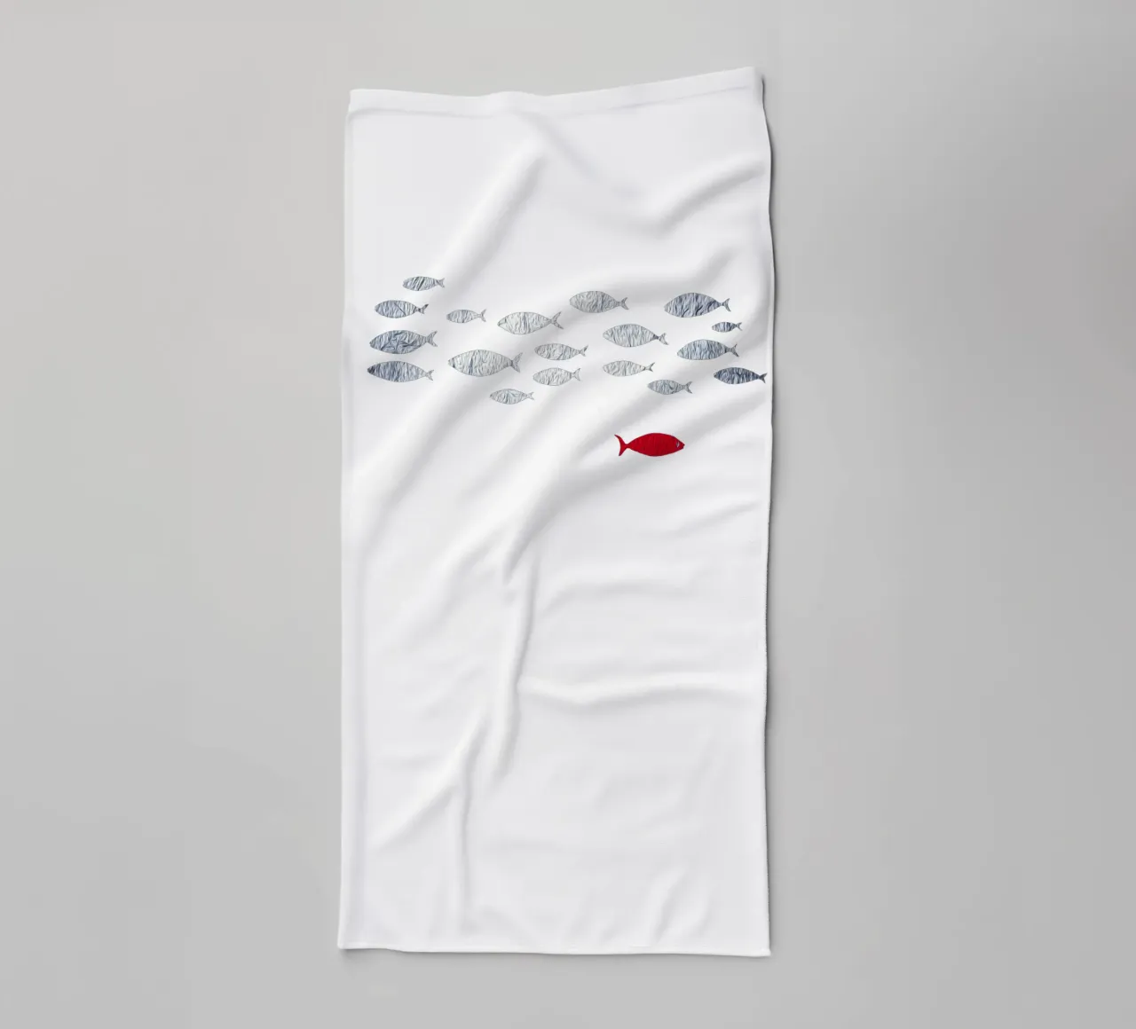Pesce d'argento asciugamano da bagno da beamorello