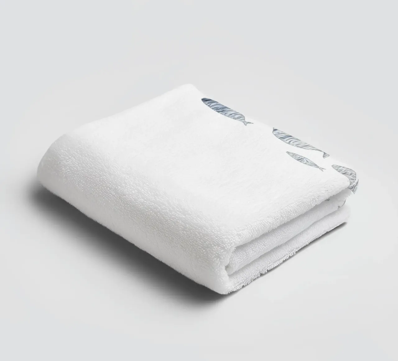 Pesce d'argento asciugamano da bagno da beamorello