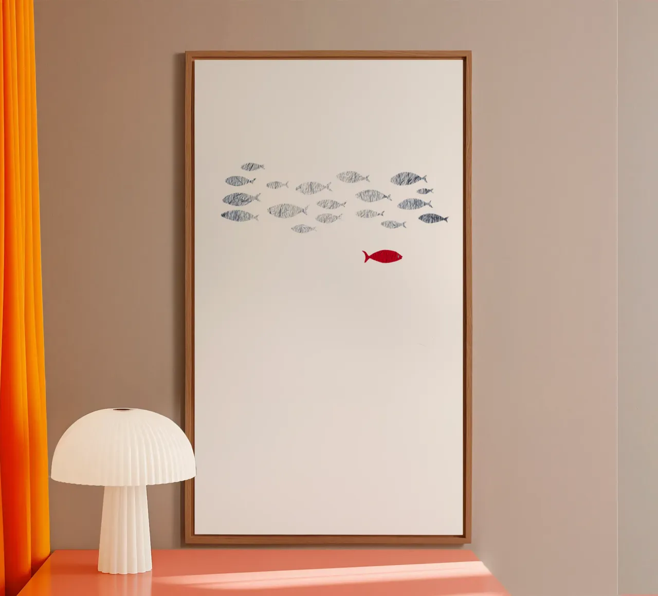 Pesce d'argento alluminio dibond da beamorello