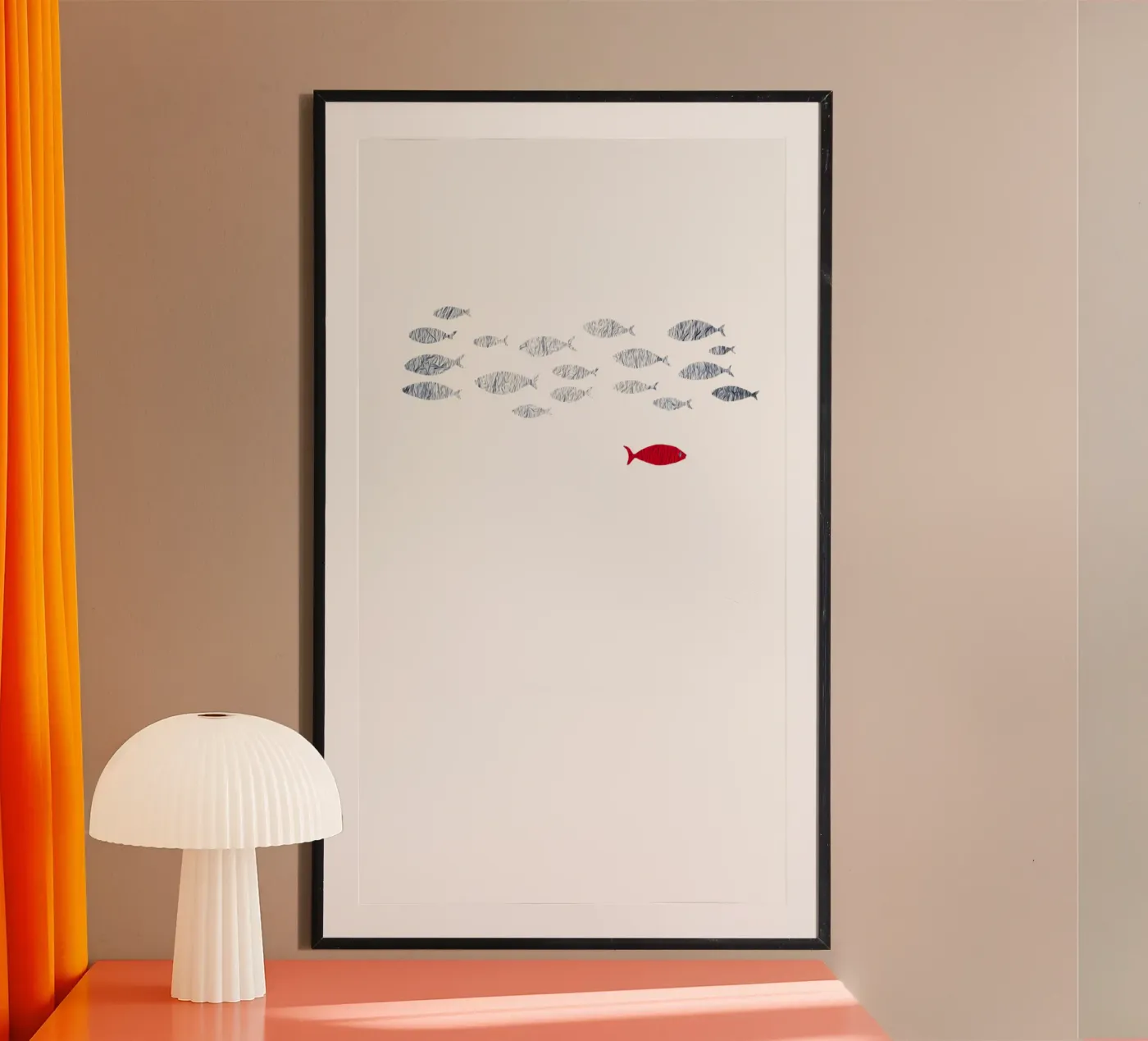 Silver fish poster by beamorello