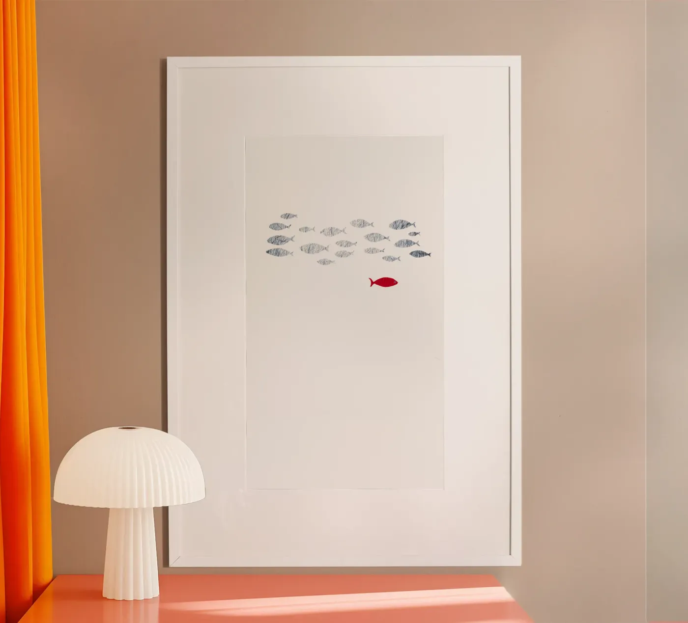 Silver fish poster by beamorello