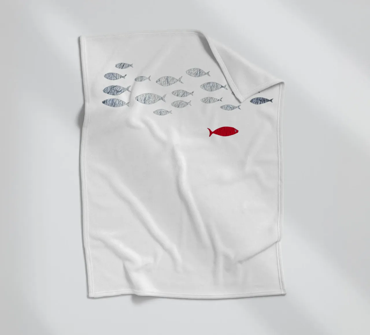 Pesce d'argento coperta in pile da beamorello