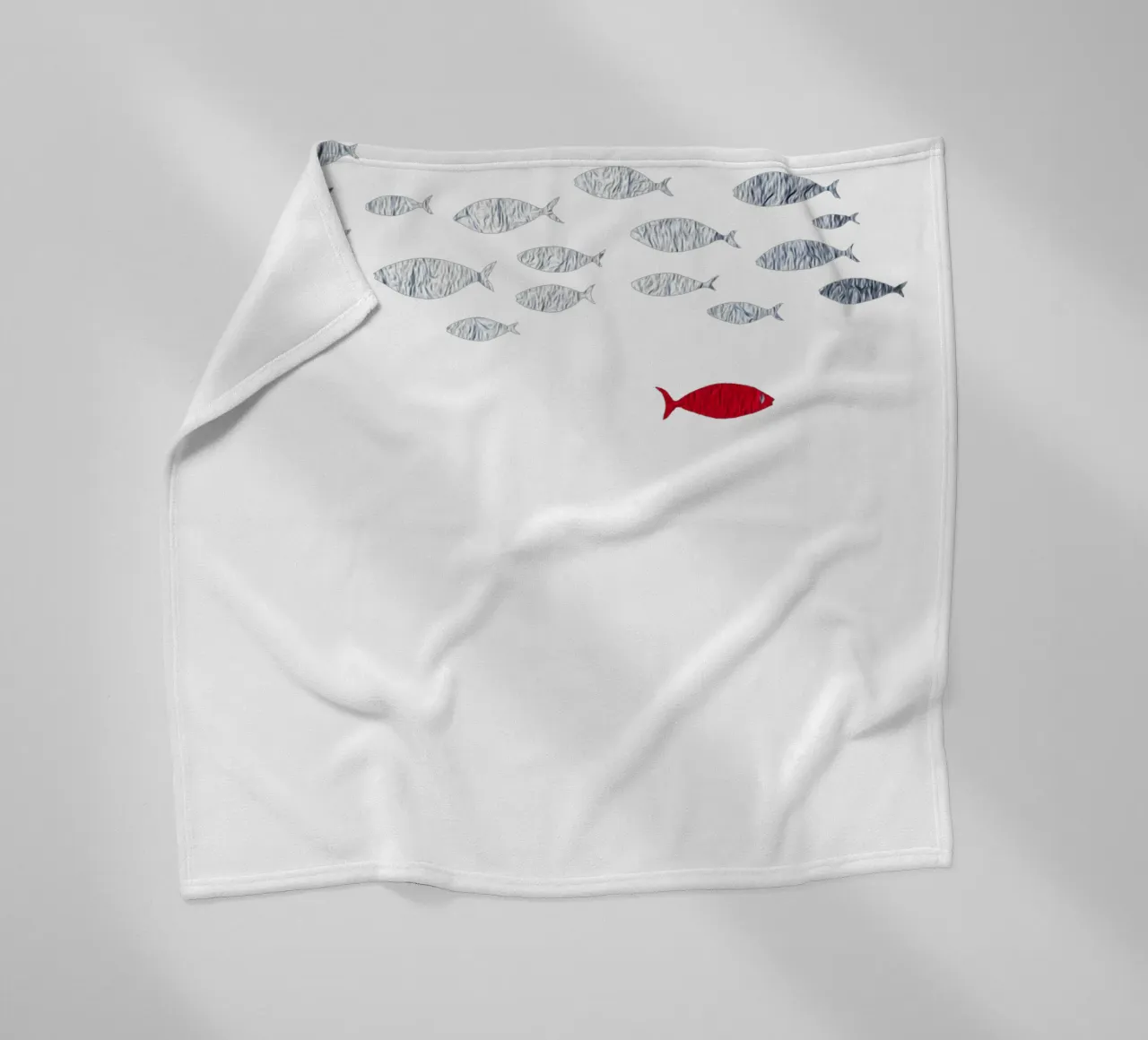 Pesce d'argento coperta in pile da beamorello