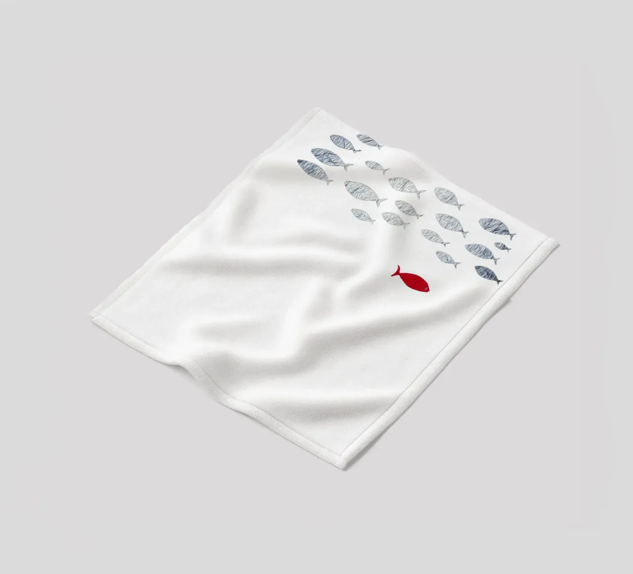 Pesce d'argento coperta in pile da beamorello