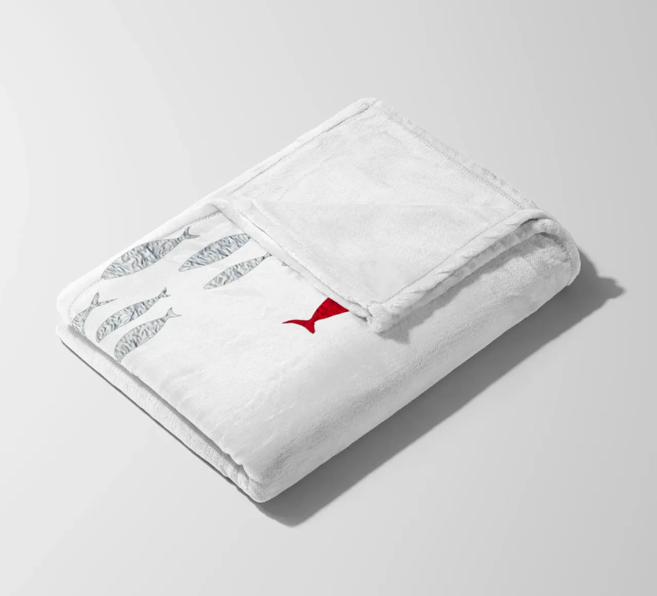 Pesce d'argento coperta in pile da beamorello