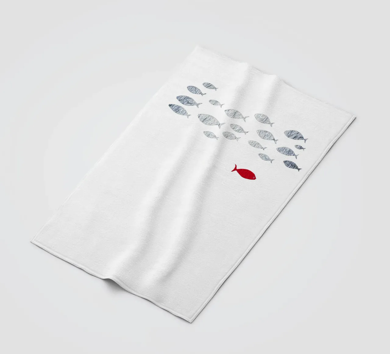 Pesce d'argento coperta in pile da beamorello