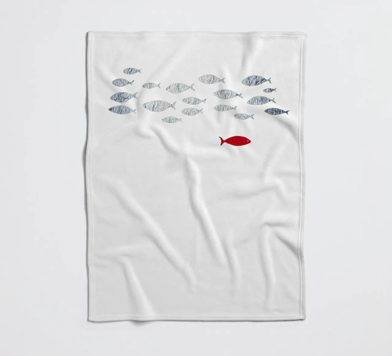 Pesce d'argento coperta in pile da beamorello