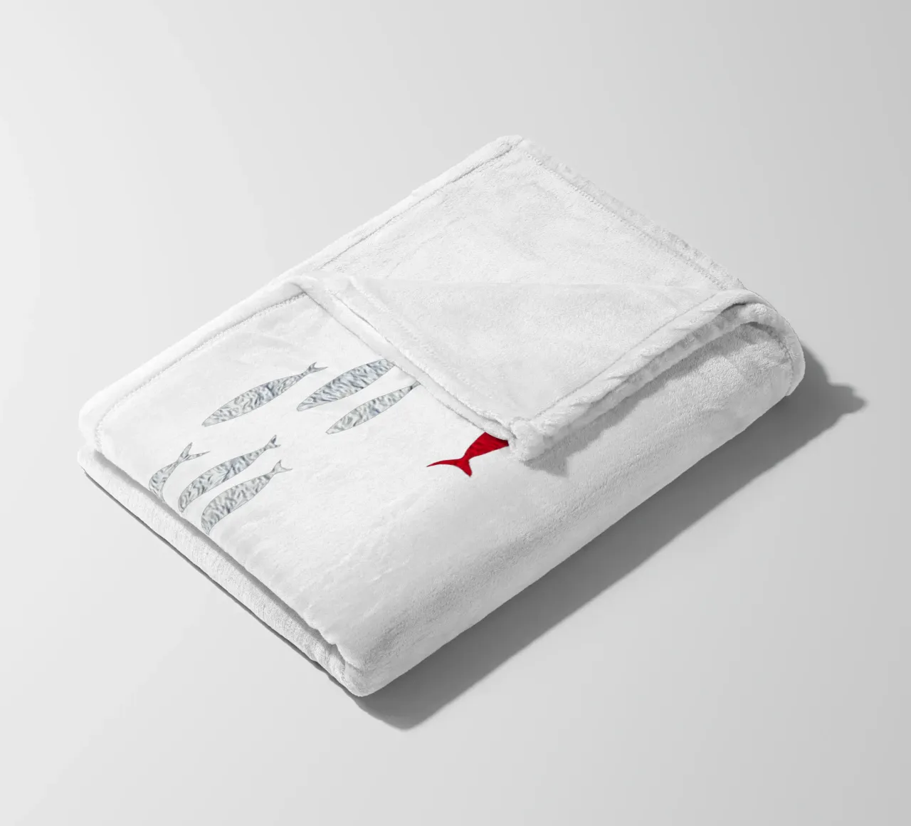 Pesce d'argento coperta in pile da beamorello