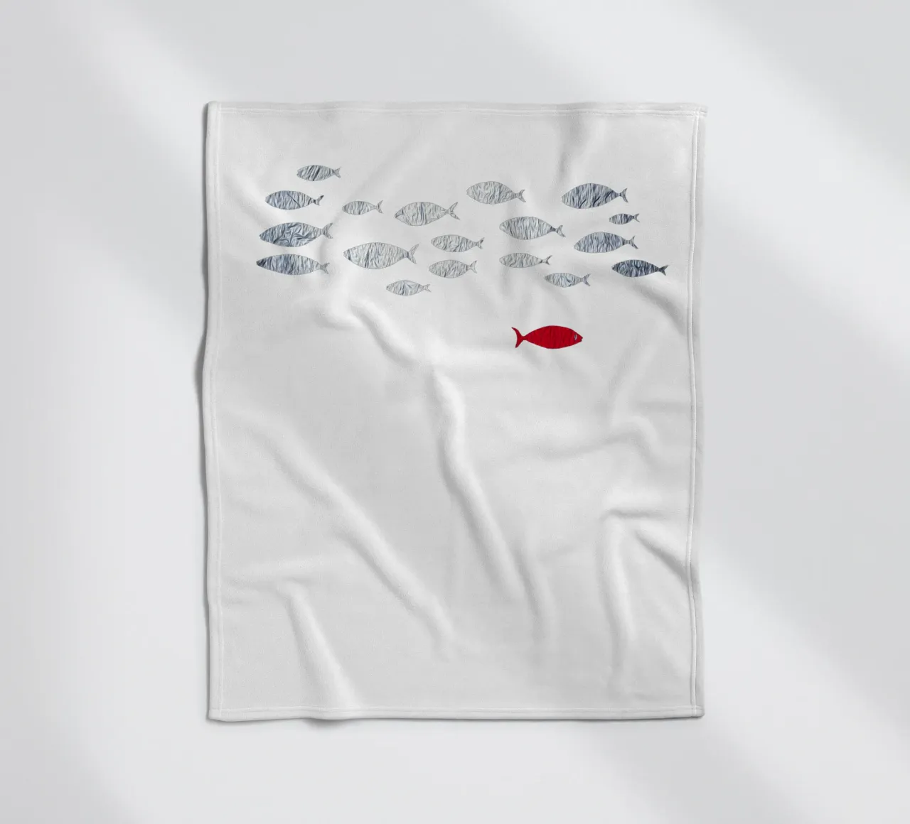 Pesce d'argento coperta in pile da beamorello