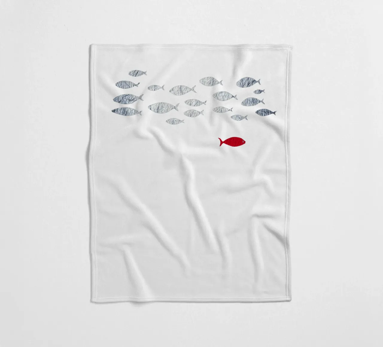 Pesce d'argento coperta in pile da beamorello