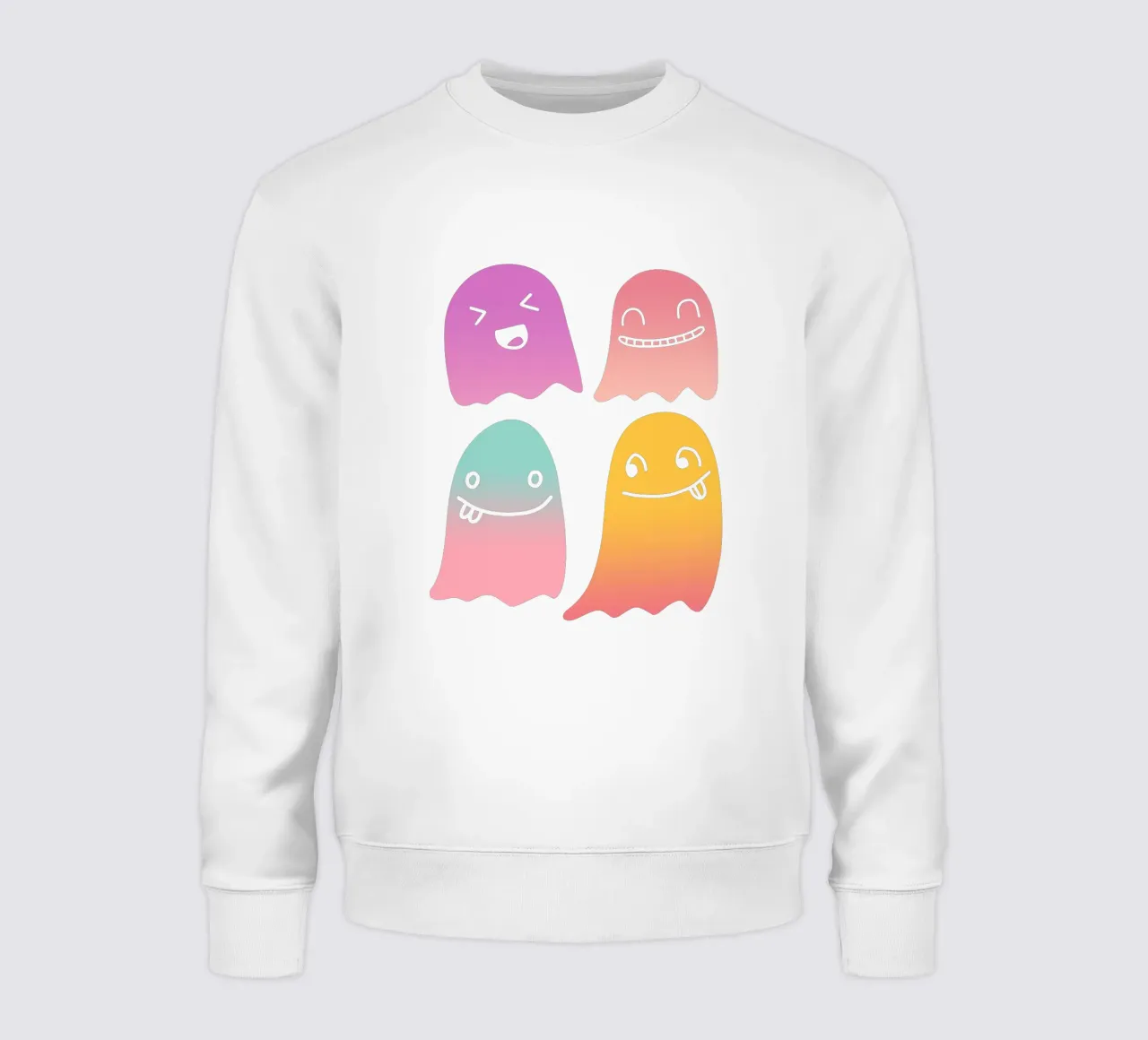 Geister Doodle Gradient sweat de BAINAI STYLE
