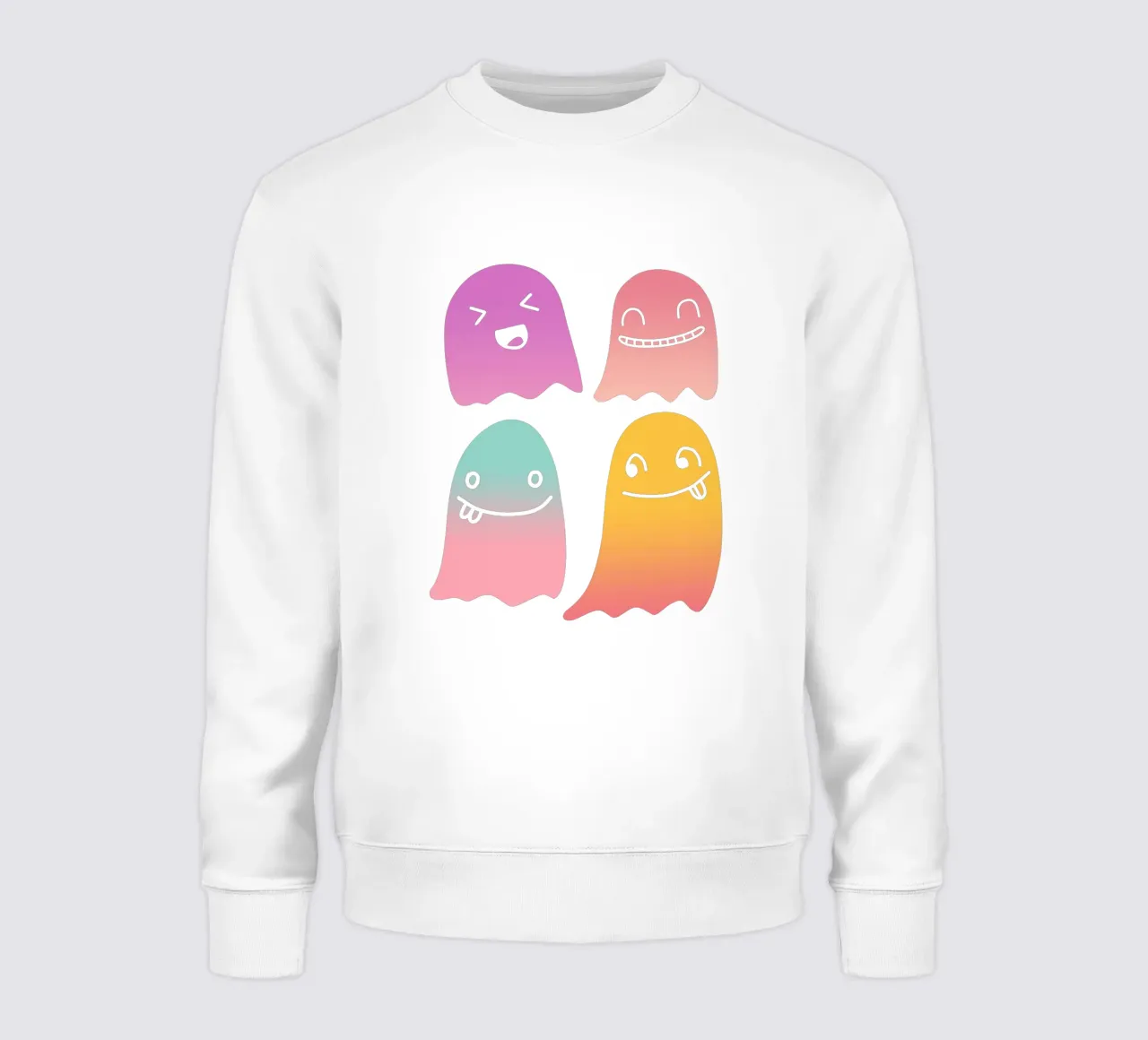 Geister Doodle Gradient sudadera de BAINAI STYLE