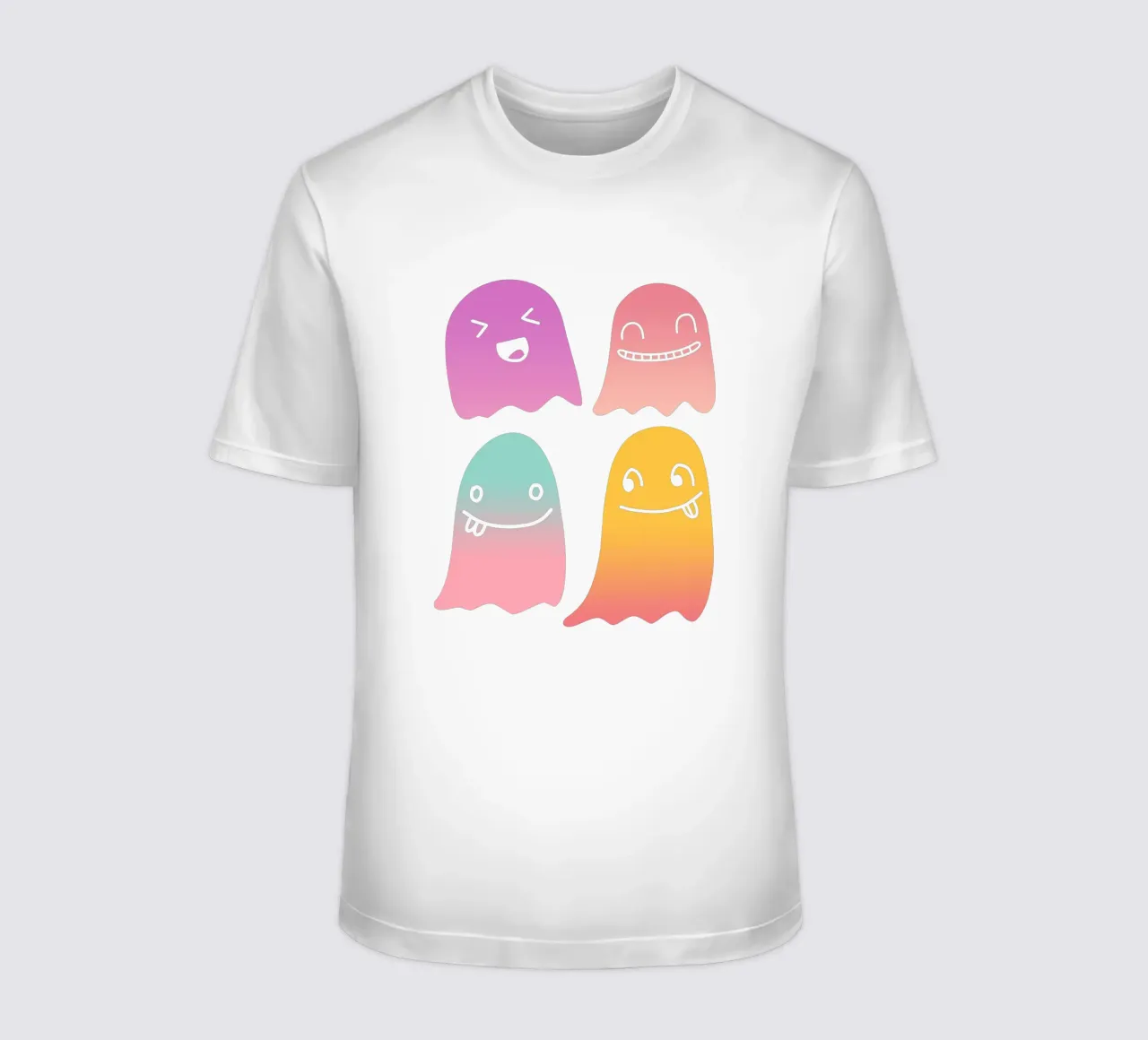 Geister Doodle Gradient t-shirt da BAINAI STYLE