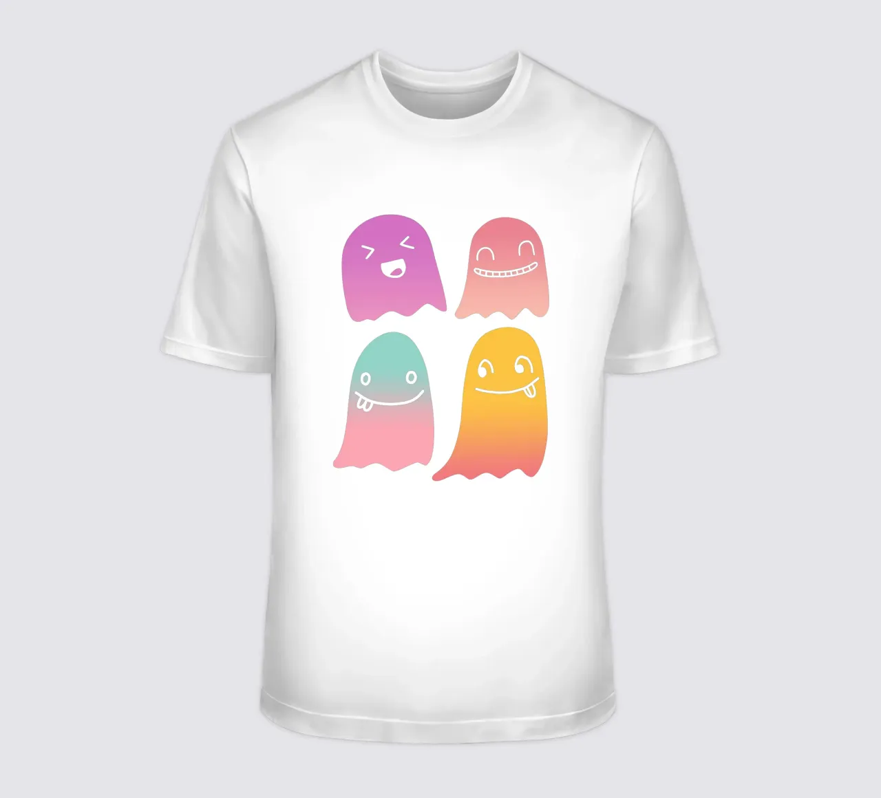 Geister Doodle Gradient t-shirt da BAINAI STYLE