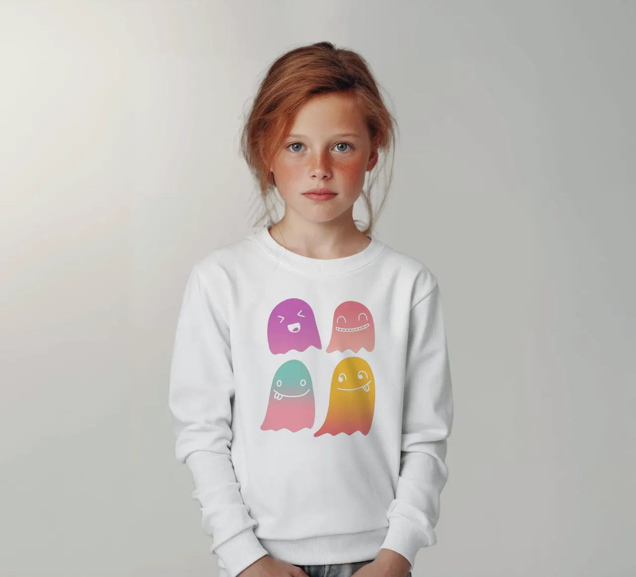 Geister Doodle Gradient felpa bambino da BAINAI STYLE