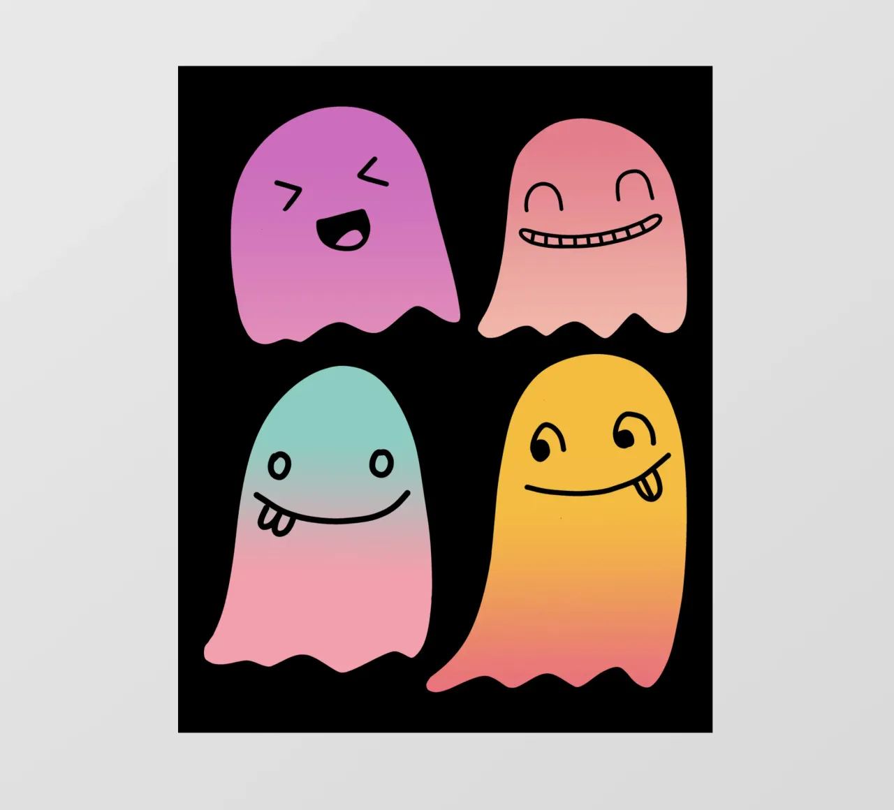 Geister Doodle Gradient pellicola backlit da BAINAI STYLE