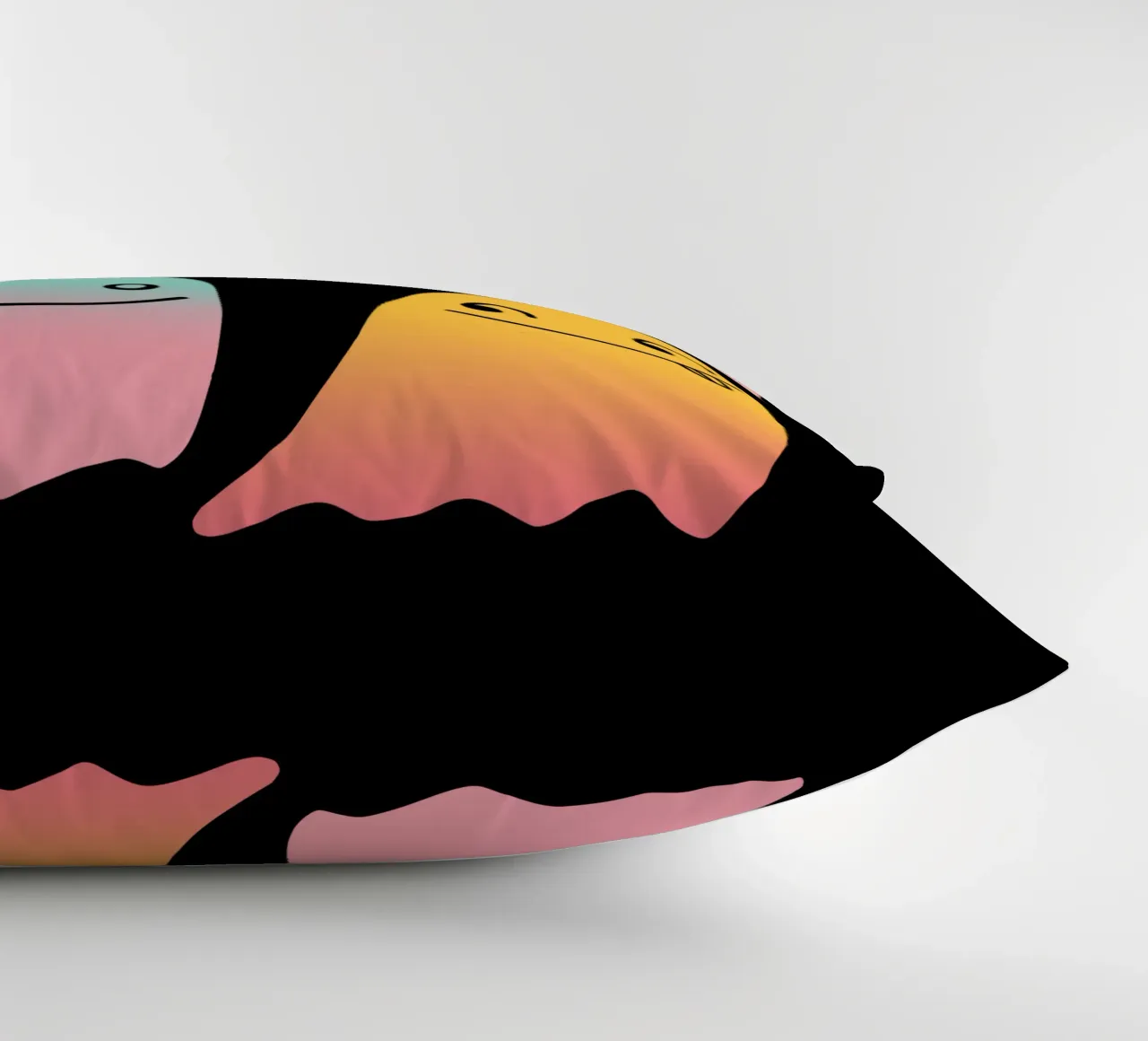 Geister Doodle Gradient cuscino da BAINAI STYLE