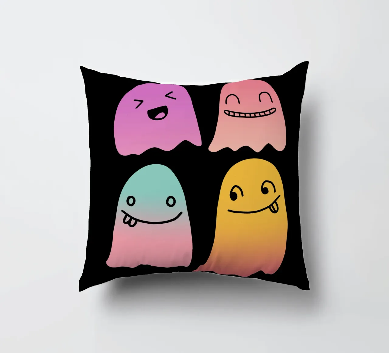 Geister Doodle Gradient cuscino da BAINAI STYLE