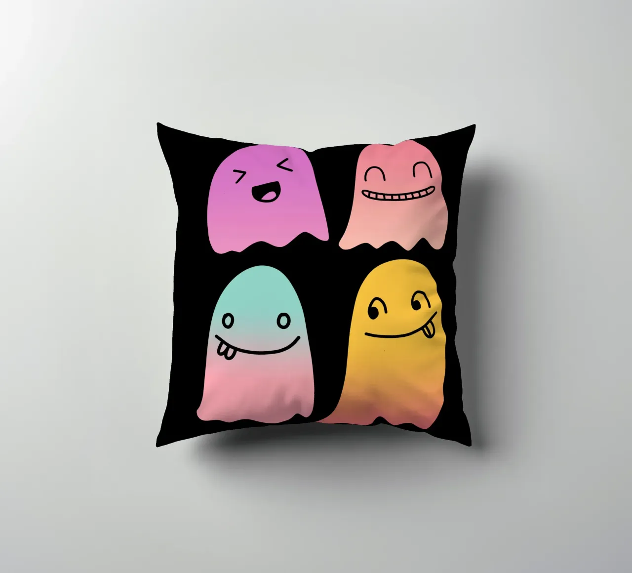 Geister Doodle Gradient cuscino da BAINAI STYLE