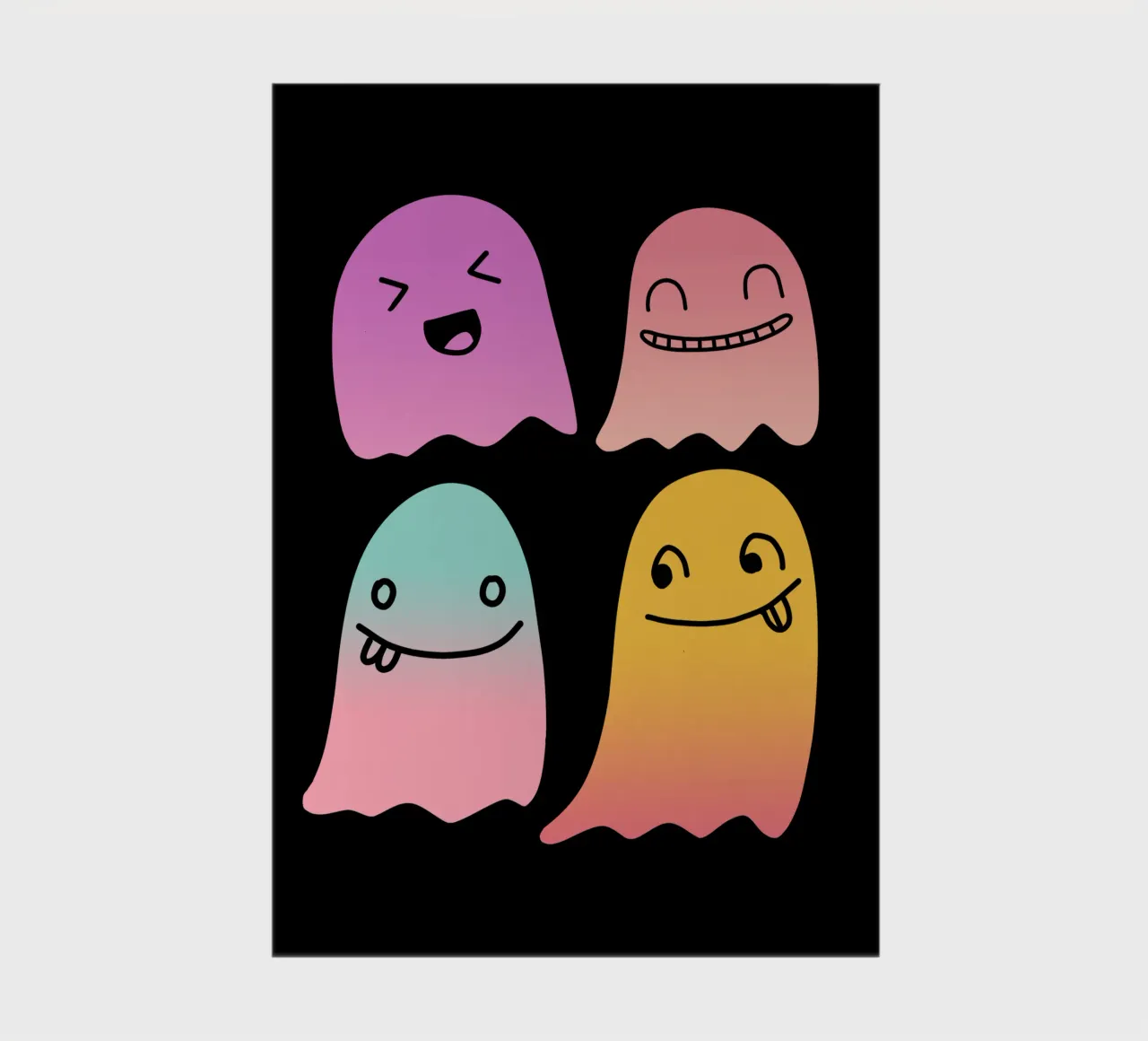 Geister Doodle Gradient notebook by BAINAI STYLE