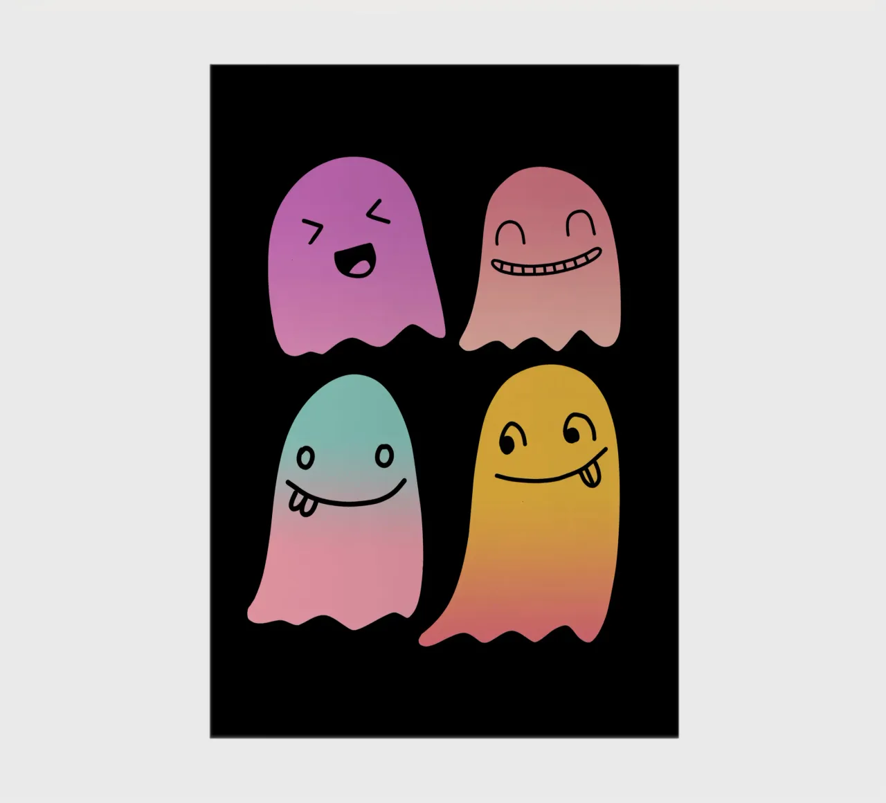 Geister Doodle Gradient notebook by BAINAI STYLE