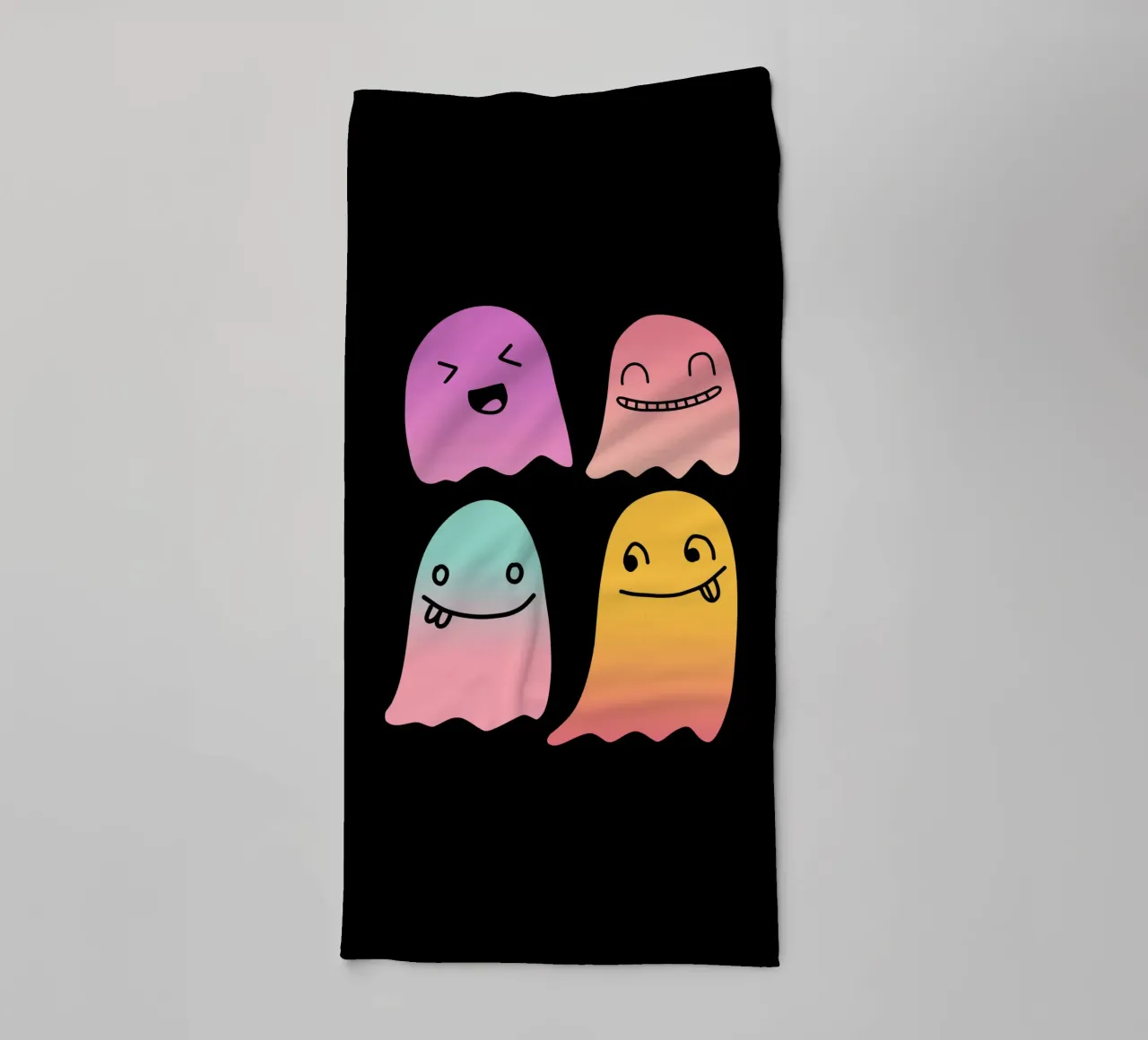 Geister Doodle Gradient asciugamano da bagno da BAINAI STYLE