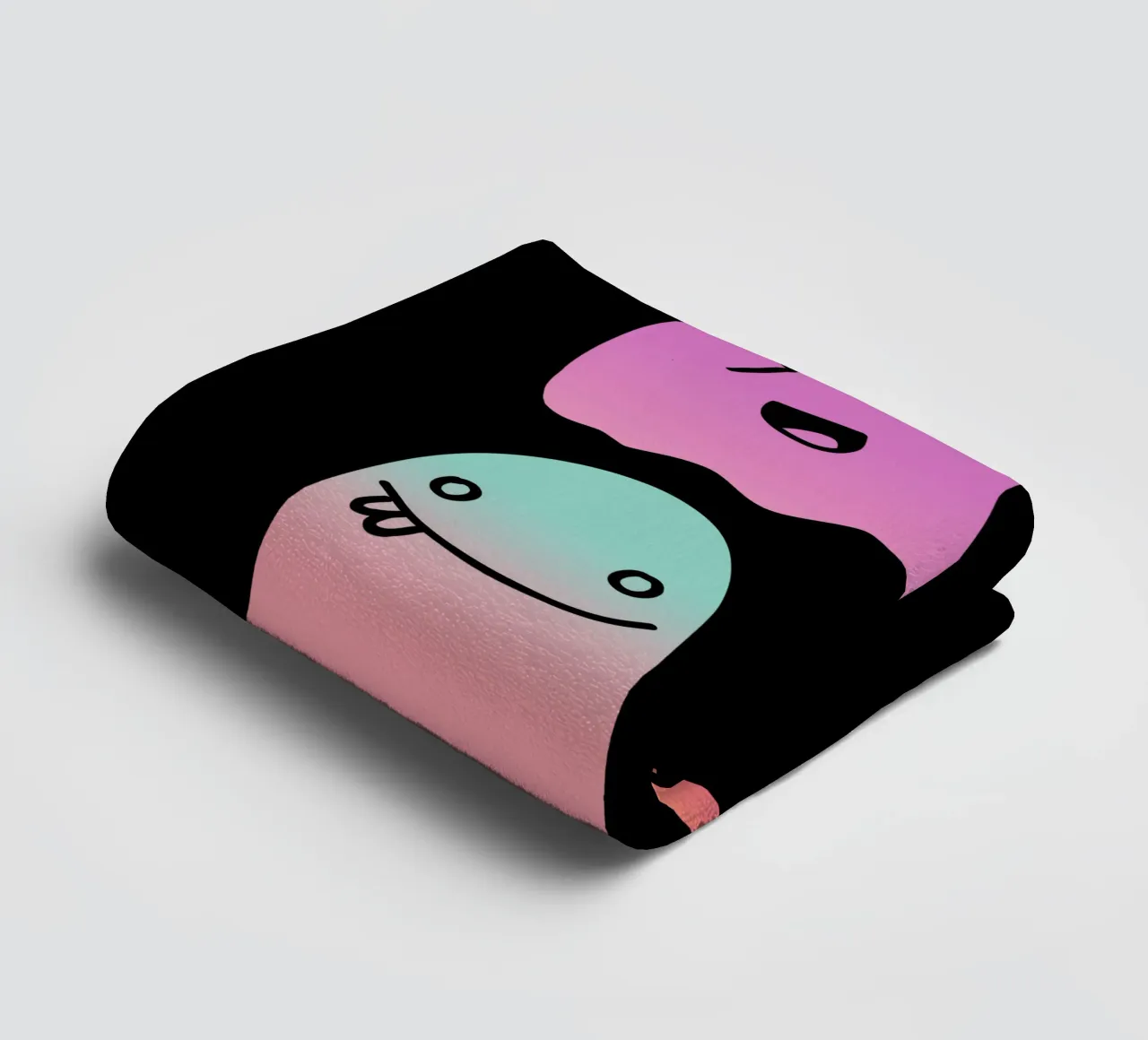 Geister Doodle Gradient asciugamano da bagno da BAINAI STYLE
