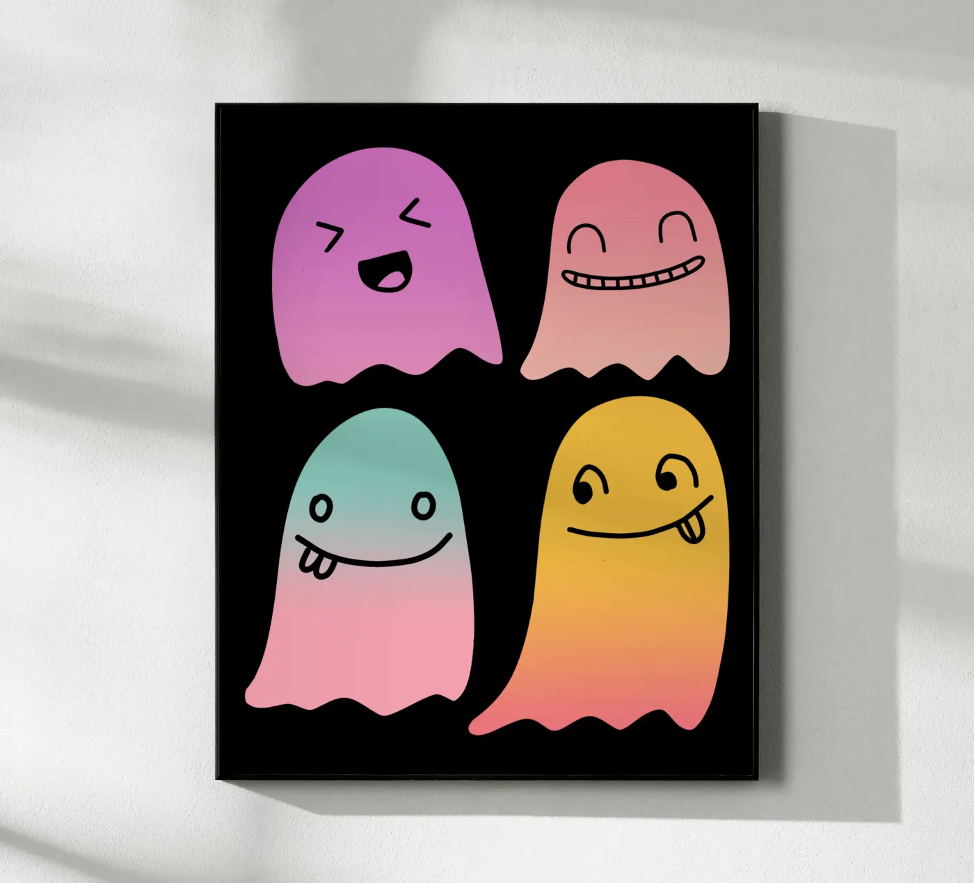 Geister Doodle Gradient plexiglass da BAINAI KAWAII