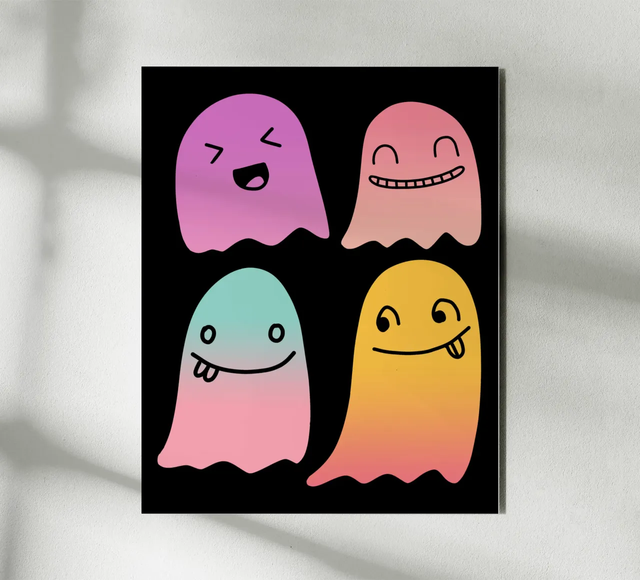Geister Doodle Gradient alluminio dibond da BAINAI STYLE