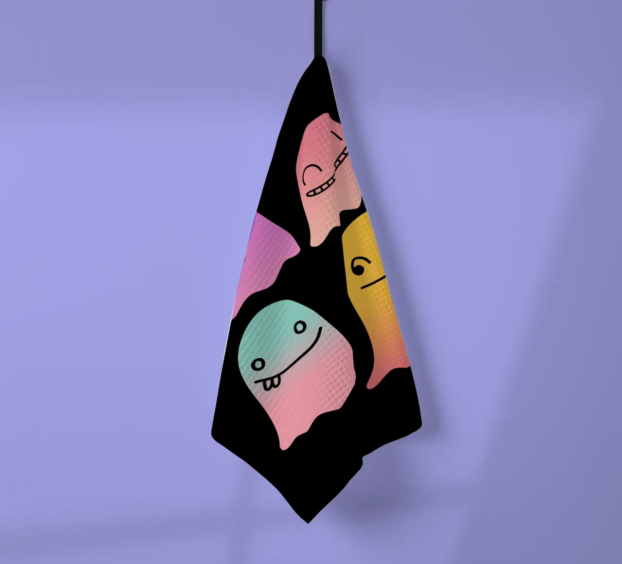 Geister Doodle Gradient canovaccio da cucina da BAINAI STYLE