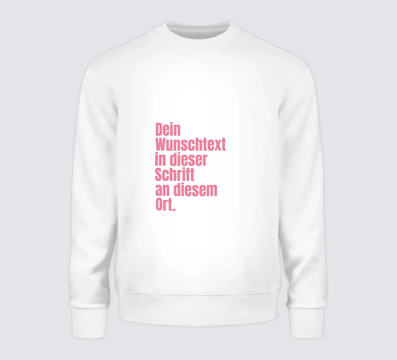 Wunschtext in pink rosa felpa da WORTSPIEL