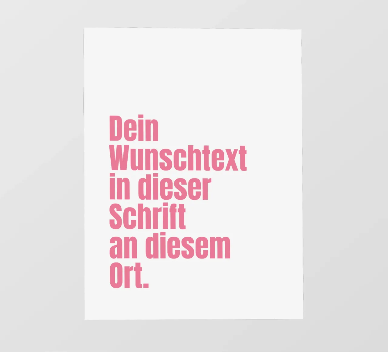 Wunschtext in pink rosa pellicola backlit da WORTSPIEL