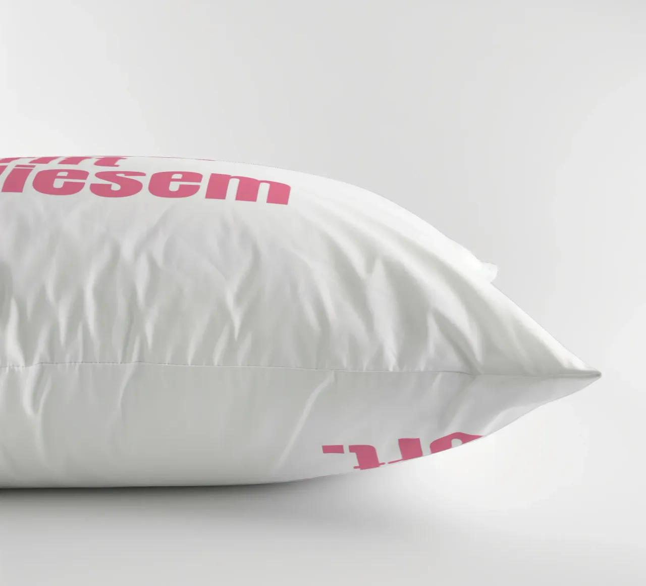 Wunschtext in pink rosa cuscino da WORTSPIEL