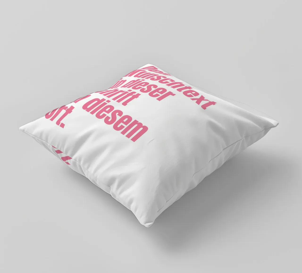 Wunschtext in pink rosa cuscino da WORTSPIEL