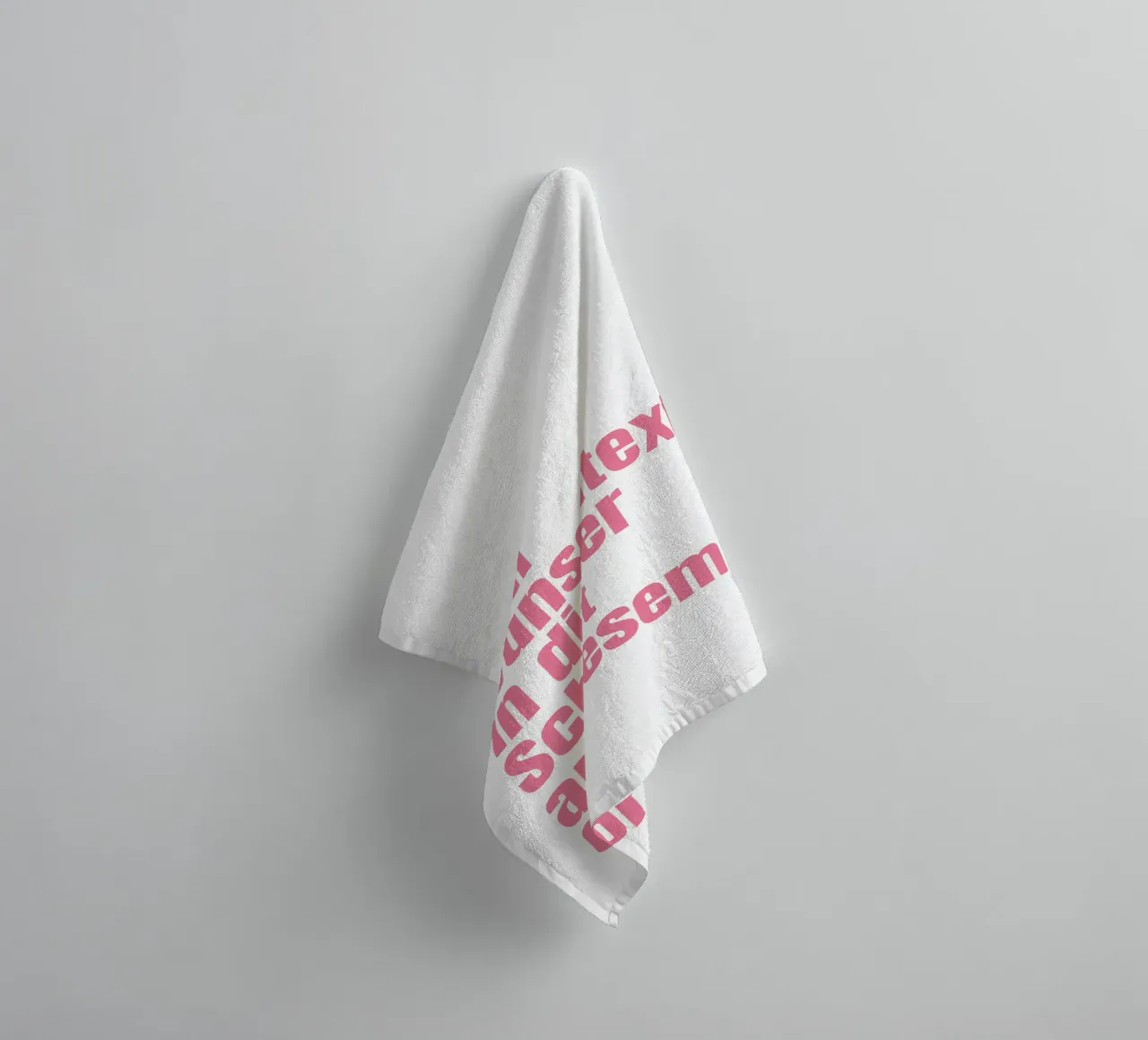 Wunschtext in pink rosa asciugamano da bagno da WORTSPIEL