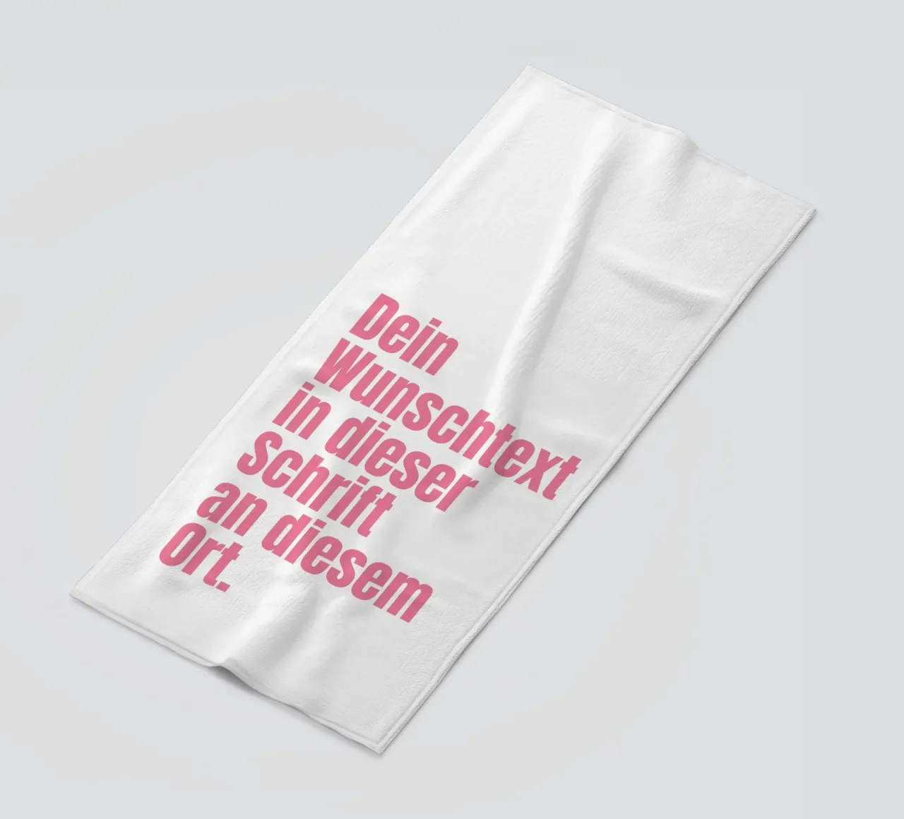 Wunschtext in pink rosa telo mare da WORTSPIEL