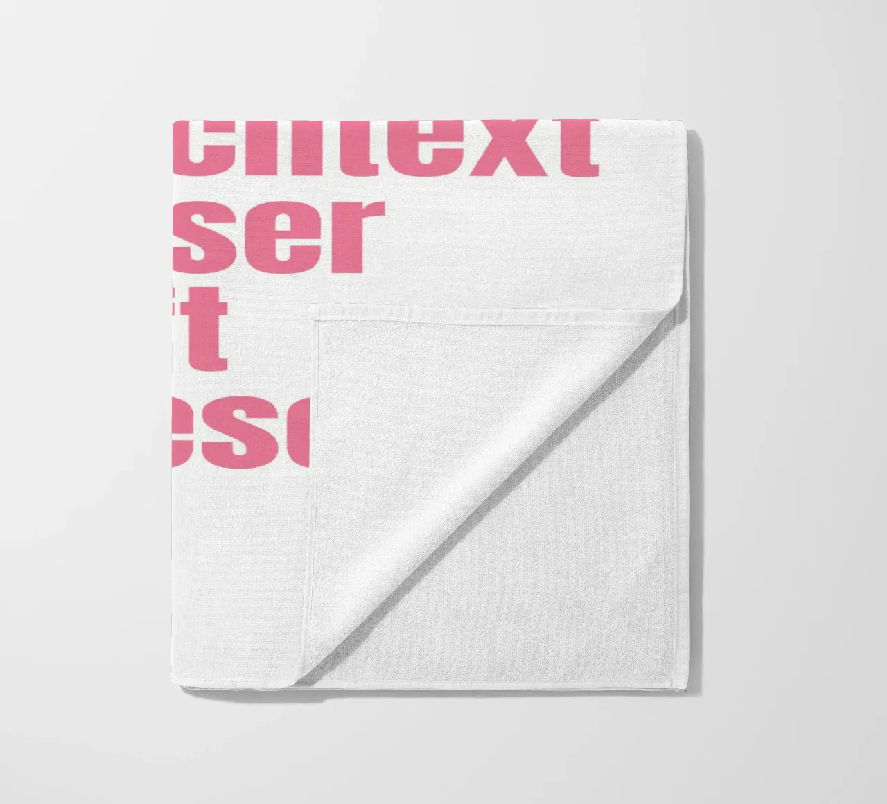 Wunschtext in pink rosa telo mare da WORTSPIEL
