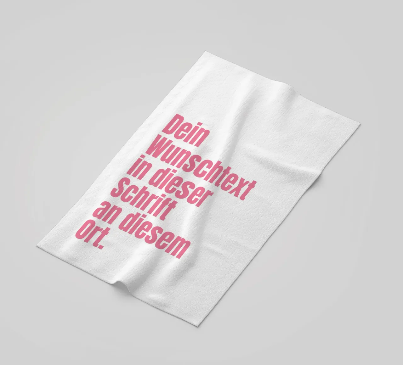 Wunschtext in pink rosa telo mare da WORTSPIEL
