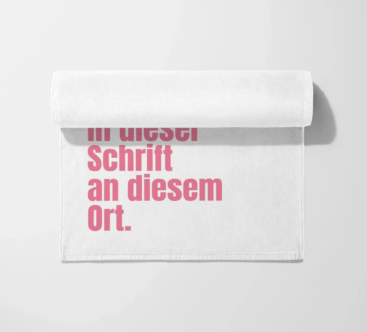Wunschtext in pink rosa telo mare da WORTSPIEL