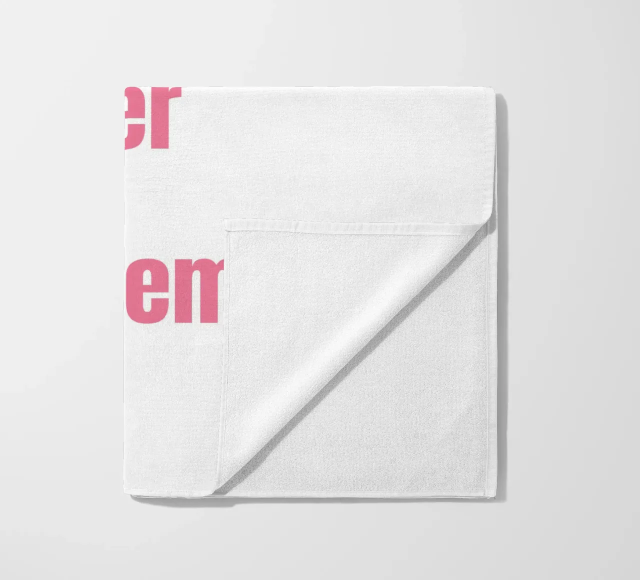 Wunschtext in pink rosa telo mare da WORTSPIEL