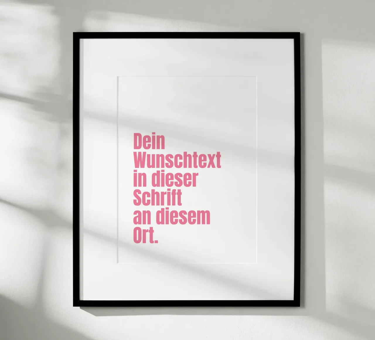 Wunschtext in pink rosa poster da WORTSPIEL